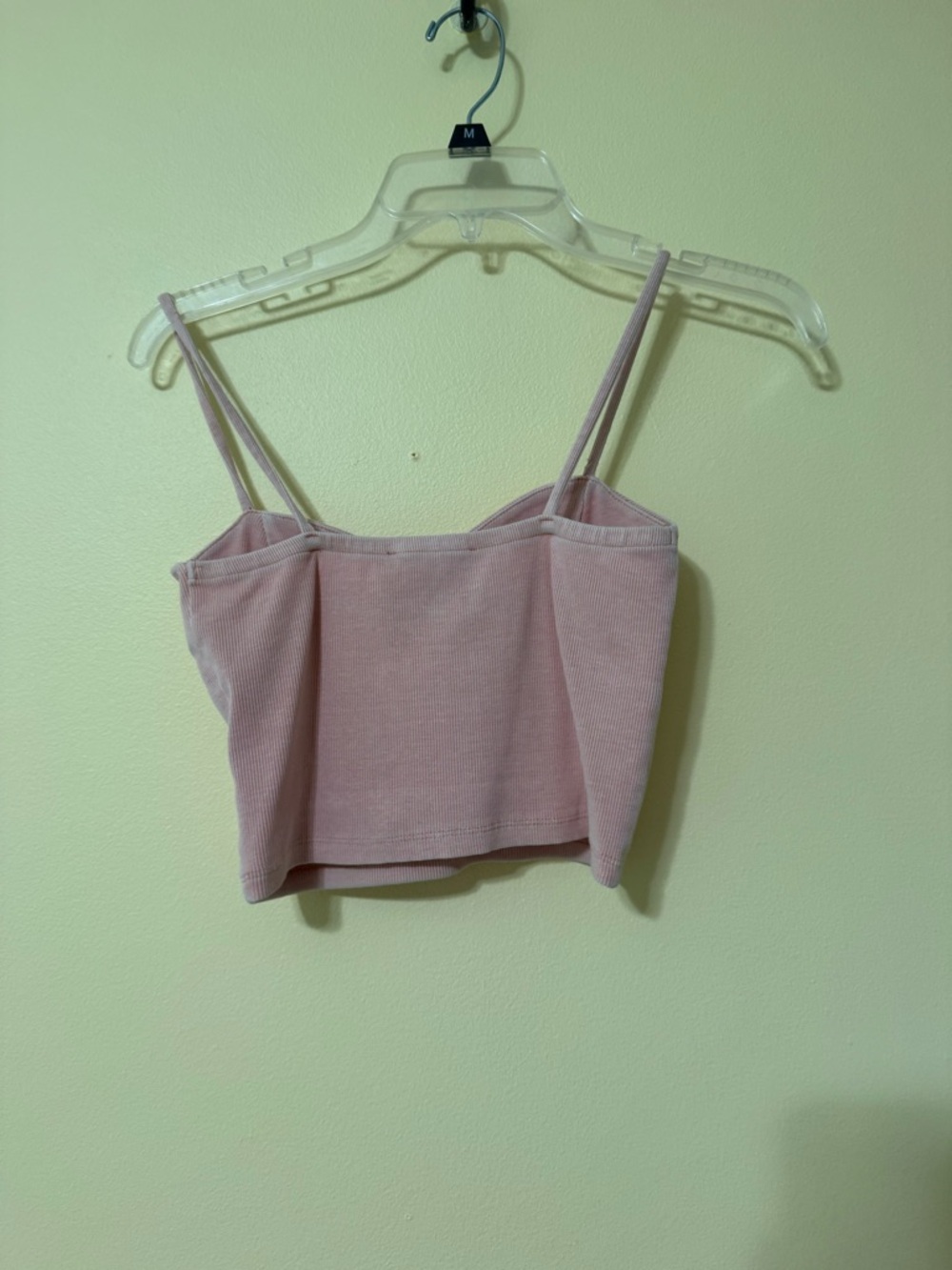 Light Pink Ribbed Tank Top - Picture 2 of 3
